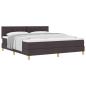 Preview: Boxspringbett mit Kissen Dunkelbraun 180 x 200 cm Stoff