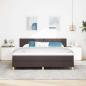 Preview: Boxspringbett mit Kissen Dunkelbraun 180 x 200 cm Stoff