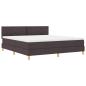 Preview: Boxspringbett mit Kissen Dunkelbraun 180 x 200 cm Stoff