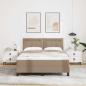 Preview: ARDEBO.de - Boxspringbett mit Matratze Cappuccino 140 x 190 cm Kunstleder