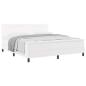 Preview: Boxspringbett mit Matratze Weiß 180 x 200 cm Kunstleder
