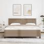 Preview: ARDEBO.de - Boxspringbett mit Matratze Cappuccino 180 x 200 cm Kunstleder