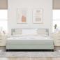 Preview: Boxspringbett mit Matratze Hellgrau 180 x 200 cm Samt