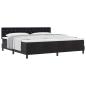 Preview: Boxspringbett mit Matratze Schwarz 200 x 200 cm Samt