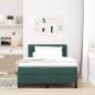 Preview: Boxspringbett mit Kopfteil Dunkelgrün 120 x 200 cm Samt