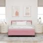 Preview: Boxspringbett mit Kopfteil Rosa 140 x 200 cm Samt