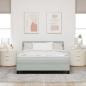 Preview: Boxspringbett mit Kopfteil Hellgrau 160 x 200 cm Samt