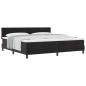 Preview: Boxspringbett mit Kopfteil Schwarz 200 x 200 cm Samt