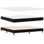 Preview: Boxspringbett mit Kopfteil Schwarz 200 x 200 cm Samt