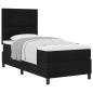 Preview: Boxspringbett mit Kopfteil Schwarz 100 x 200 cm Stoff
