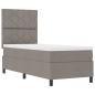 Preview: Boxspringbett mit Kopfteil Taupe 80 x 200 cm Stoff