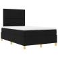 Preview: Boxspringbett mit Kopfteil Schwarz 120 x 190 cm Stoff