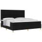 Preview: Boxspringbett mit Matratze Schwarz 200 x 200 cm Stoff