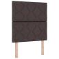 Preview: Boxspringbett mit Kopfteil Dunkelbraun 80 x 200 cm Stoff