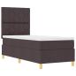 Preview: Boxspringbett mit Kopfteil Dunkelbraun 80 x 200 cm Stoff