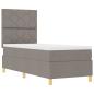 Preview: Boxspringbett mit Kopfteil Taupe 80 x 200 cm Stoff