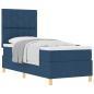Preview: Boxspringbett mit Kopfteil Blau 80 x 200 cm Stoff
