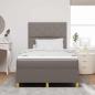 Preview: Boxspringbett mit Kopfteil Taupe 120 x 200 cm Stoff