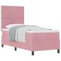 Preview: Boxspringbett mit Matratze mit Kopfteil Rosa 80 x 200 cm Samt