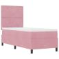 Preview: Boxspringbett mit Matratze mit Kopfteil Rosa 80 x 200 cm Samt