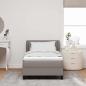 Preview: Boxspringbett mit Kopfteil Taupe 100 x 200 cm Stoff