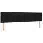 Preview: Boxspringbett mit Kopfteil Schwarz 200 x 200 cm Stoff