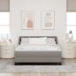 Preview: Boxspringbett mit Kopfteil Taupe 160 x 200 cm Stoff