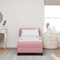 Preview: Boxspringbett mit Kopfteil Rosa 80 x 200 cm Samt