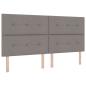 Preview: Boxspringbett mit Kopfteil Taupe 200 x 200 cm Stoff