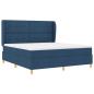 Preview: Boxspringbett mit Kopfteil Blau 200 x 180 cm Stoff