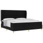 Preview: Boxspringbett mit Kopfteil Schwarz 200 x 200 cm Stoff