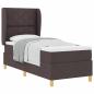 Preview: Boxspringbett mit Kissen Dunkelbraun 200 x 80 cm Stoff