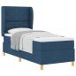 Preview: Boxspringbett mit Kopfteil Blau 200 x 80 cm Stoff