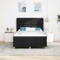 Preview: Boxspringbett mit Kopfteil Schwarz 190 x 140 cm Stoff