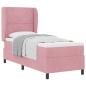 Preview: Boxspringbett mit Matratze mit Kopfteil Rosa 200 x 80 cm Samt