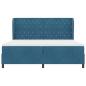 Preview: Boxspringbett mit Matratze Dunkelblau 200 x 200 cm Samt