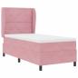 Preview: Boxspringbett mit Kopfteil Rosa 190 x 90 cm Samt
