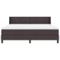 Preview: Boxspringbett mit Kopfteil Dunkelbraun 200 x 180 cm Stoff