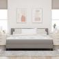 Preview: Boxspringbett mit Kopfteil Taupe 200 x 180 cm Stoff