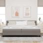 Preview: Boxspringbett mit Kopfteil Taupe 200 x 200 cm Stoff