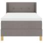 Preview: Boxspringbett mit Kopfteil Taupe 200 x 80 cm Stoff