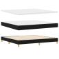 Preview: Boxspringbett mit Kopfteil Schwarz 200 x 200 cm Stoff