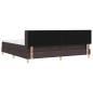 Preview: Boxspringbett mit Kopfteil Dunkelbraun 200 x 200 cm Stoff