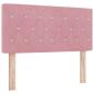 Preview: Boxspringbett mit Kopfteil Rosa 200 x 100 cm Samt