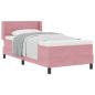 Preview: Boxspringbett mit Kopfteil Rosa 200 x 80 cm Samt