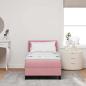 Preview: Boxspringbett mit Kopfteil Rosa 200 x 80 cm Samt