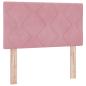 Preview: Boxspringbett mit Kopfteil Rosa 200 x 80 cm Samt