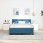 Preview: Boxspringbett mit Kopfteil Dunkelblau 190 x 140 cm Samt