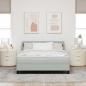 Preview: Boxspringbett mit Kopfteil Hellgrau 200 x 160 cm Samt