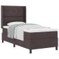 Preview: Boxspringbett mit Kissen Dunkelbraun 200 x 100 cm Stoff